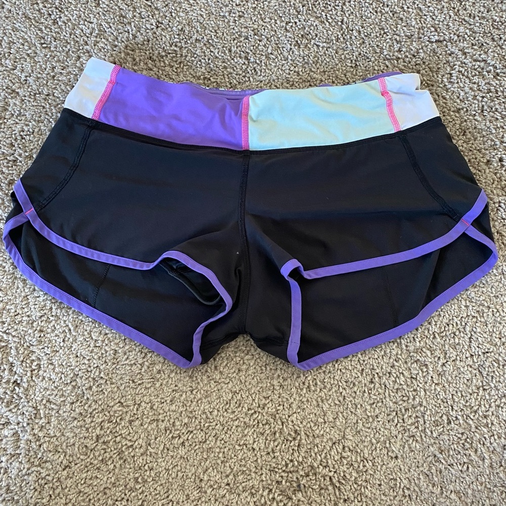 Lululemon Speed Up Short purple floral